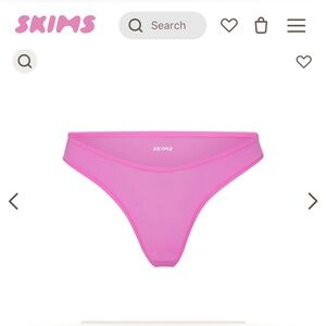 SKIMS Fits Everybody Cheeky Brief, Neon Orchid, Small, NWT